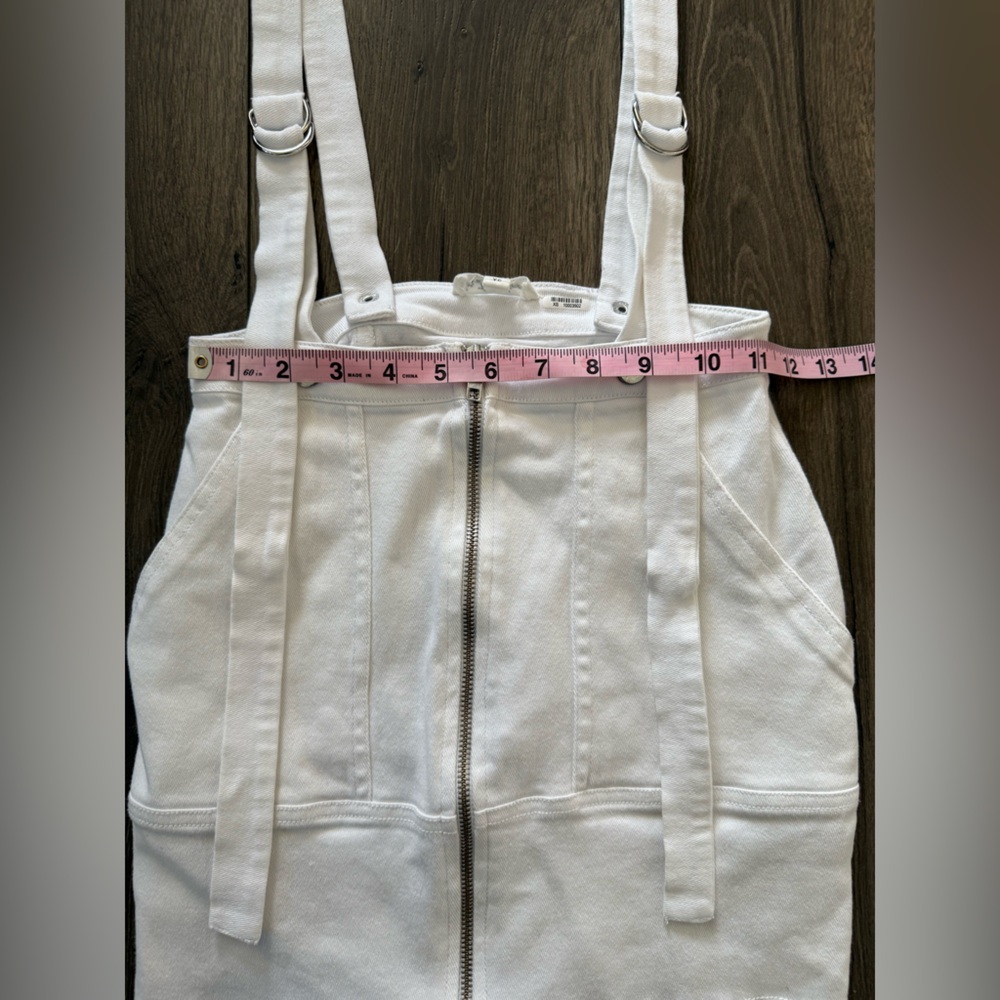FOR LOVE & LEMONS Monika Overalls Mini Skirt White Size XS - Picture 8 of 11